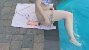 048 - anal masturbation at the swimming pool with cathy crown