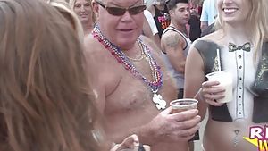 Street Flashing Sluts at Fantasy Fest in Key West