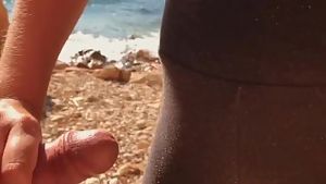 Beach day - horny girlfriend can't get enough &amp; sucks boyfriend twice
