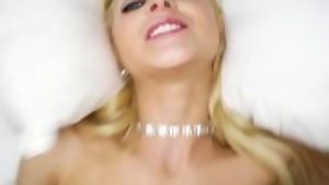 Pov blonde teen with big tits gets a load