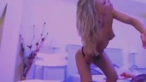 Panty girl shows you how wet she is after wetvibe sex toy fucking