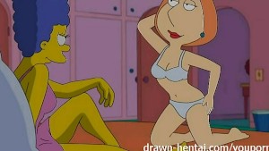 Lesbian hentai - marge simpson and lois griffin