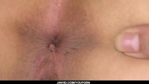 Ai sakura tries cock in each of her shaved holes