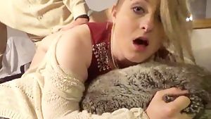 Her sunday best - fuck &amp; dripping cum in hungry blondes mouth after church!