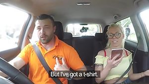 Fake Driving School Big tits blonde gets fucked