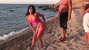 My Dirty Hobby - Hot MILF fucked on public beach